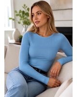 Women's Ribbed Top | Fitted & Stretch Comfort 20