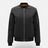 Valmonti | Women’s Vintage-Inspired Zip Bomber Jacket 0