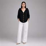 Women's Cardigan | Hooded & Button-Front