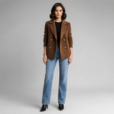 Women's Coat | Double Breasted Tailored Lapel