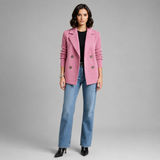 Women's Coat | Double Breasted Tailored Lapel
