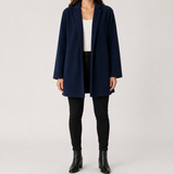 Women's Coat | Open-Front Longline & Tailored