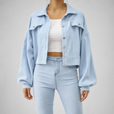 Women's Corduroy Jacket | Cropped Oversized & Button-Up
