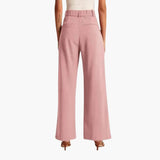 Women's High-Waist Trousers with Wide-Leg and Pleats 1