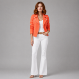 Women's Jacket | Biker Style & Zip-Front