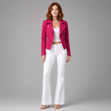 Women's Jacket | Biker Style & Zip-Front