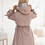 Women's Jacket with Hood and Adjustable Waist | L&S 4