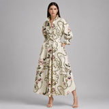 Women's Long Sleeve Maxi Dress | Collared Shirt Dress