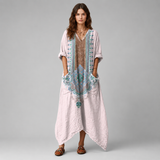 Women's Maxi Dress | V-Neck Bohemian Design