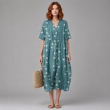 Women's Summer Dress | Floral Button-Through