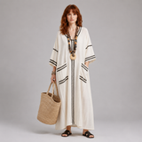 Women's Summer Maxi Dress | Colour-Block Design