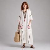 Women's Summer Maxi Dress | Colour-Block Design