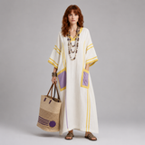 Women's Summer Maxi Dress | Colour-Block Design
