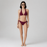 Women's Swimwear | Triangle Halter Bikini Tie-Side
