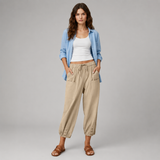 Women's Wide Leg Pants | Drawstring Waist Design