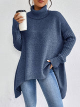 Women's High Neck Sweater | Cozy & Draped Fit 1