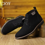 Men's Lace-Up Ankle Boots | All-Day Comfort & Durable Fit