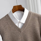 Men's V-Neck Sweater Vest | Layering Knit