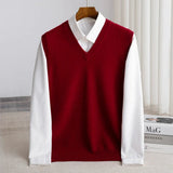 Men's V-Neck Sweater Vest | Layering Knit