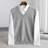 Men's V-Neck Sweater Vest | Layering Knit