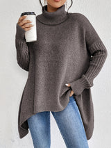 Women's High Neck Sweater | Cozy & Draped Fit 26