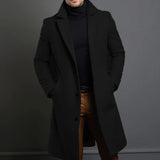 Men's Long Winter Coat | Slim-Fit & Wind Proof