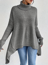 Women's High Neck Sweater | Cozy & Draped Fit 7