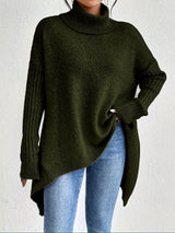 Women's High Neck Sweater | Cozy & Draped Fit 5