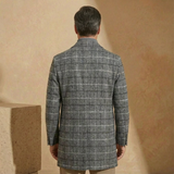 Men's Plaid Overcoat | Slim Tailored Fit