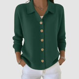 Women's Cardigan Sweater | Classic Collar & Relaxed Fit