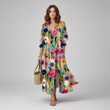 Women's Midi Dress | Button-Up Shirt Dress Style