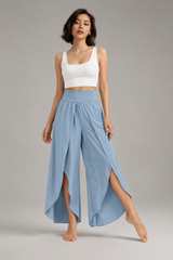 Women's Wide Leg Trousers | High Waist, Split Hem & Flowy Palazzo Fit