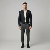 Slim-Fit Cropped Tailored Blazer