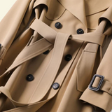 Women's Trench Coat | Double-Breasted & Belted Design