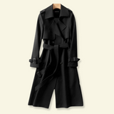 Women's Trench Coat | Double-Breasted & Belted Design