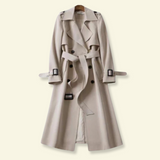 Women's Trench Coat | Double-Breasted & Belted Design