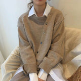 Women's Knitted Jumper | Relaxed Fit & Button Detail