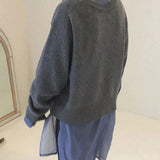 Women's Knitted Jumper | Relaxed Fit & Button Detail