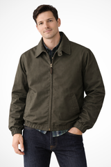 Men's Harrington Jacket | Full Zip & Fold Collar