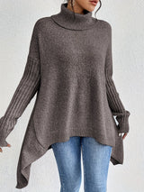 Women's High Neck Sweater | Cozy & Draped Fit 8