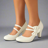 Women's Bow Heels | Comfortable Block Heel