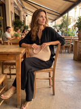Women's Wide Leg Trouser Set | Zip Front Blouson Top 23