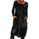 Women's Winter Maxi Dress | Long Sleeve & Pockets