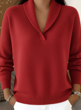Women's V-Neck Sweater | Loose Fit & All-Day Comfort 1