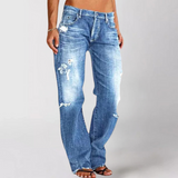 Women's Wide Leg Jeans | Relaxed Fit & Distressed for Everyday