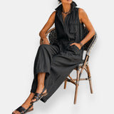 Women's Sleeveless Jumpsuit | Relaxed Fit & Comfort 6