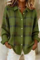 Women's Check Cardigan | Soft & Relaxed Fit 7