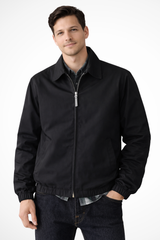 Men's Harrington Jacket | Full Zip & Fold Collar