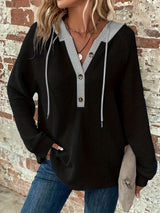 Women's Hooded Sweatshirt | Colorblock Design & Cozy Comfort 6