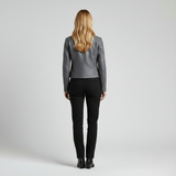 Refined Grey Moto-Style Leather Jacket